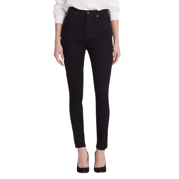 COH Olivia High Rise Slim Jeans Black Denim Size 27 NWT - Picture 1 of 13